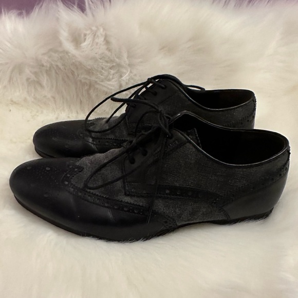 EUC Men’s Hugo Boss Orange Oxford Wingtip Shoes size 8-8.5. - Picture 3 of 8